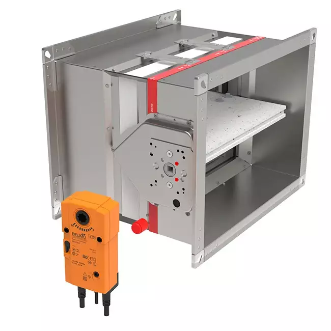 Actuador rectangular compuerta cortafuegos 24V - E-FD25 200x600 M24 S
