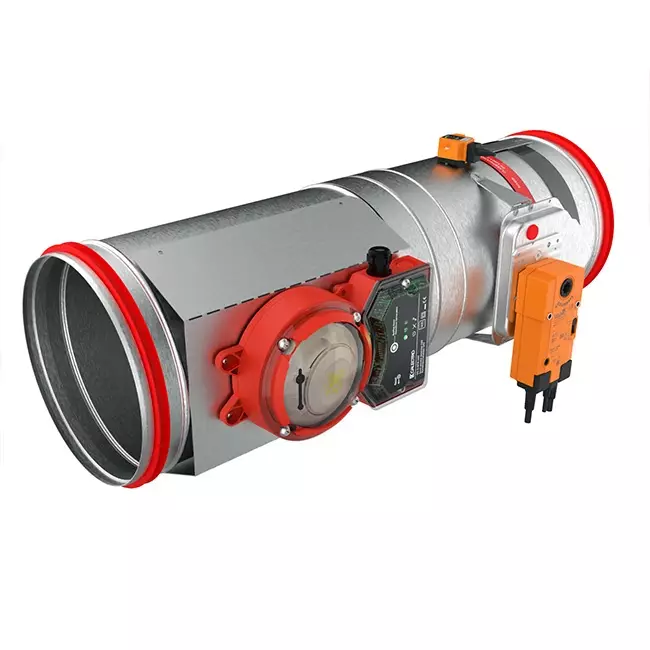 Sensor de humo 230V para compuerta cortafuegos redonda 125 mm - E-FDC A SSA D125 230