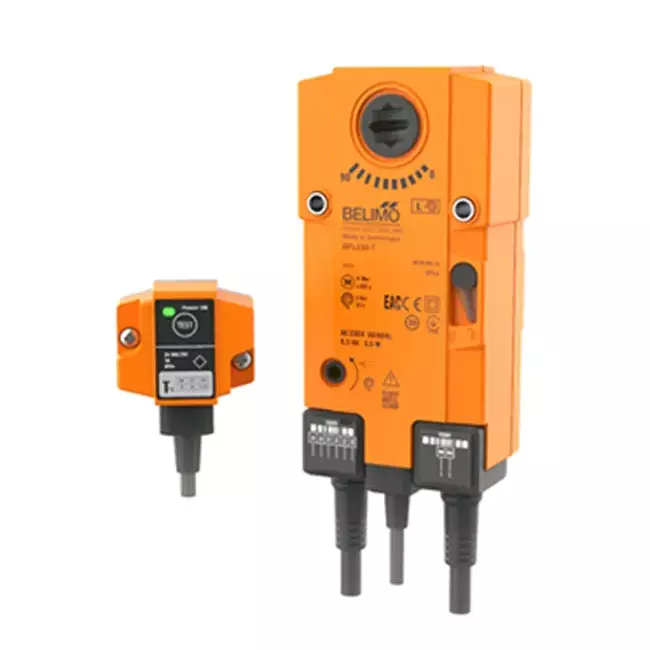 Servomotor de compuerta cortafuegos 24V, 18 Nm, abrir/cerrar - E-BF24 T