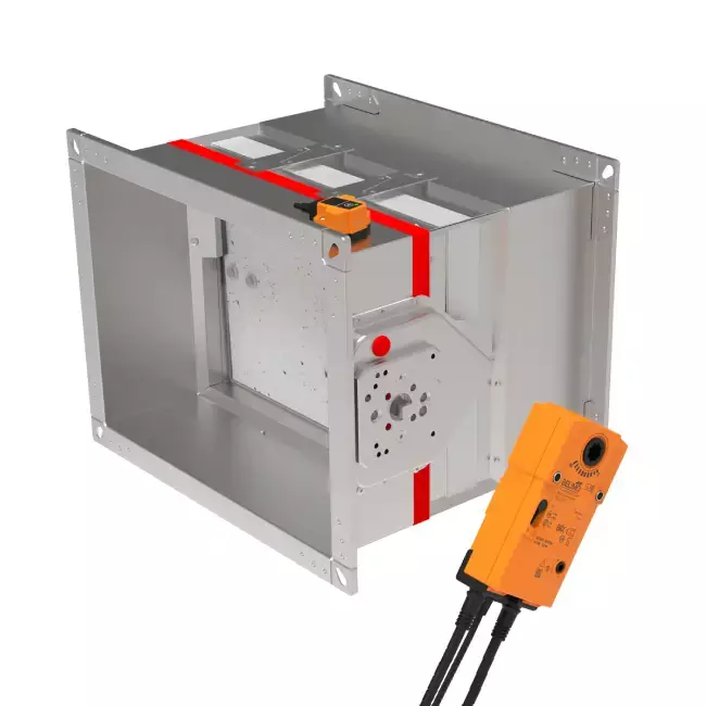 Servomotor de compuerta cortafuegos 24V, 18 Nm, abrir/cerrar - E-BF24 T