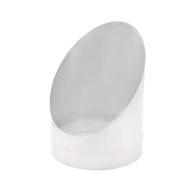 Tubo difusor diámetro 180mm 45 grados (Sendz. Verz.) RAL9010