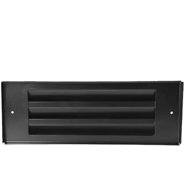 Rejilla de pared exterior de montaje en superficie 300mm x 100mm NEGRO