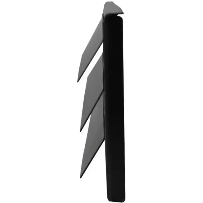 Rejilla de pared exterior de montaje en superficie 300mm x 100mm NEGRO