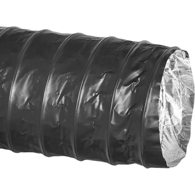 Manguera de ventilación Combidec de aluminio con capa exterior de poliéster NEGRO Ø 100 mm (10 metros)