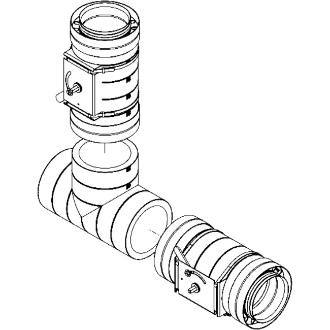 Trampilla de regulación aislada EPS diámetro 160mm