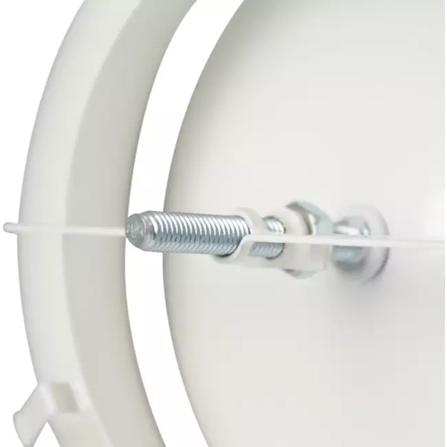 Válvula de suministro de ventilación metálica Ø 125 mm RAL 9010 con muelles de sujeción - DVSC-P125
