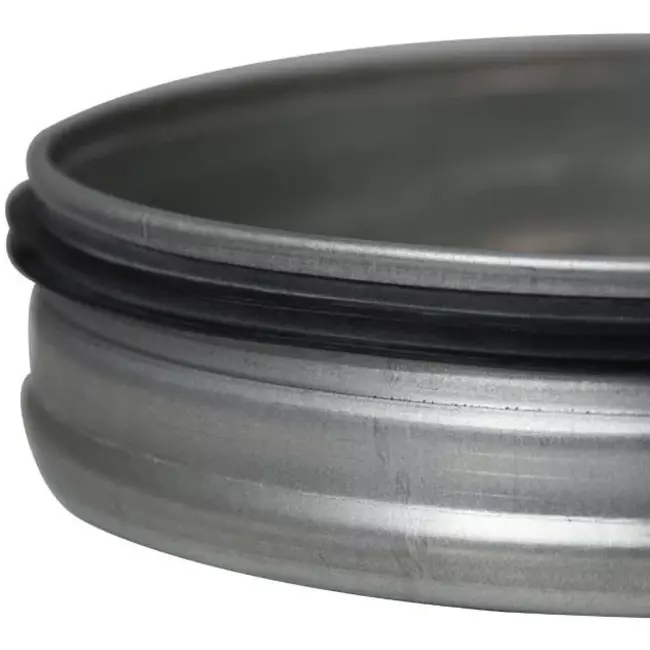Tapa helicoidal Ø 180 mm para tubos helicoidales - Galvanizada
