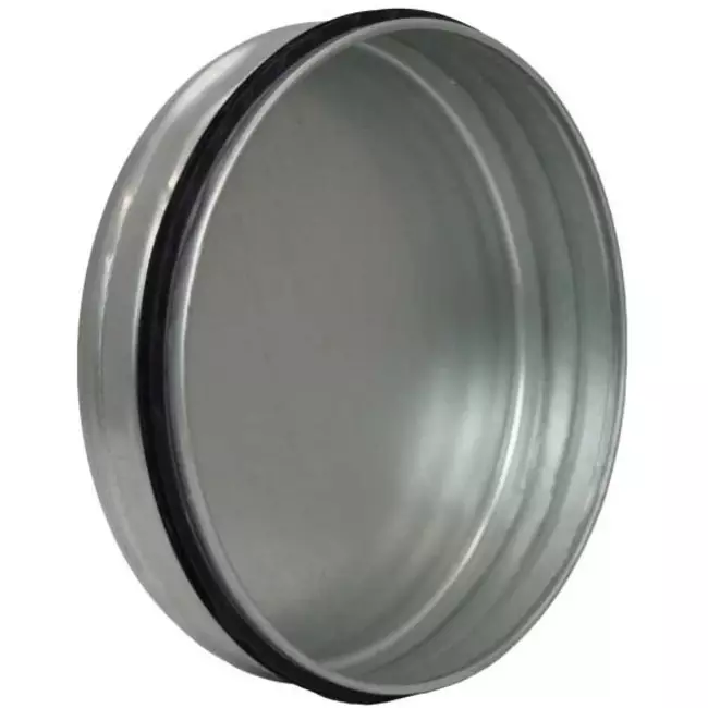 Tapa helicoidal Ø 180 mm para tubos helicoidales - Galvanizada