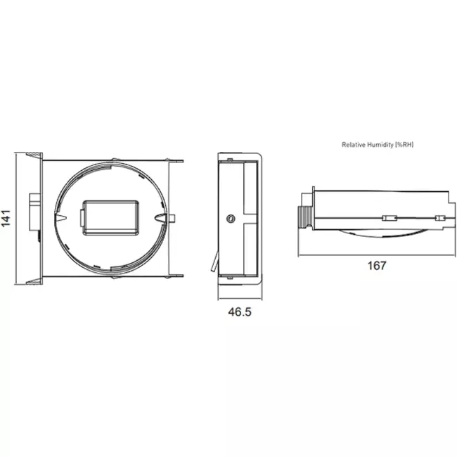Válvula de control Duco Focus CO2 75m3/h (cocina/salón)