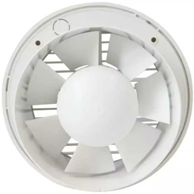 Extractor de baño redondo Ø 125 mm blanco con temporizador - EA125T