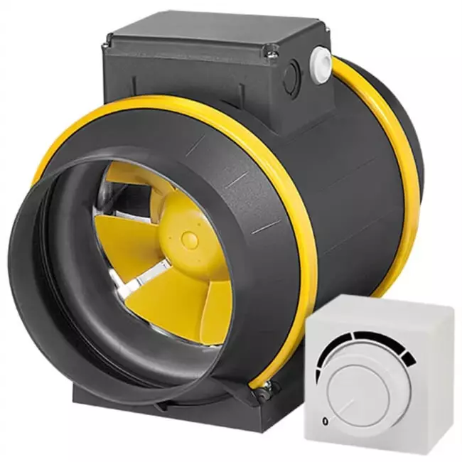 Ventilador tubular Ruck ETAMASTER M 1220m³/h - Ø 200 mm + interruptor de 3 posiciones