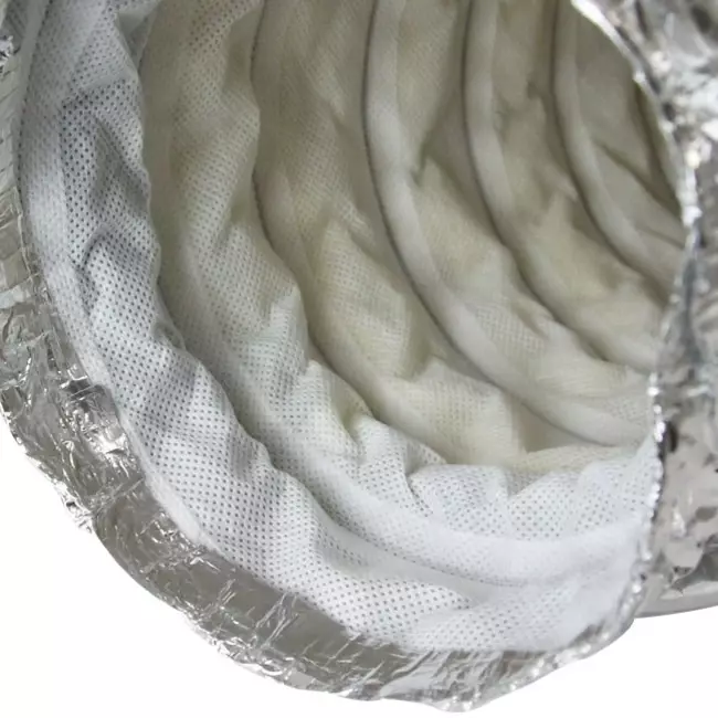 Silenciador flexible no tejido con diámetro de conexión: 250 mm longitud 1000 mm