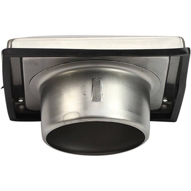 Rejilla frontal de acero inoxidable de 100 mm con compuerta antirretorno de entrada alta - EL-SS-BD100 SS