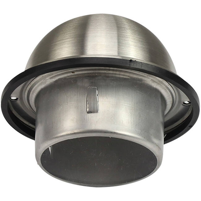 Rejilla convexa de acero inoxidable 100mm tránsito pared - EL-SS-B100 SS