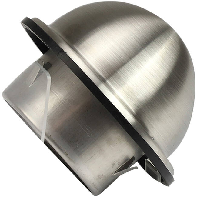 Rejilla convexa de acero inoxidable 100mm tránsito pared - EL-SS-B100 SS