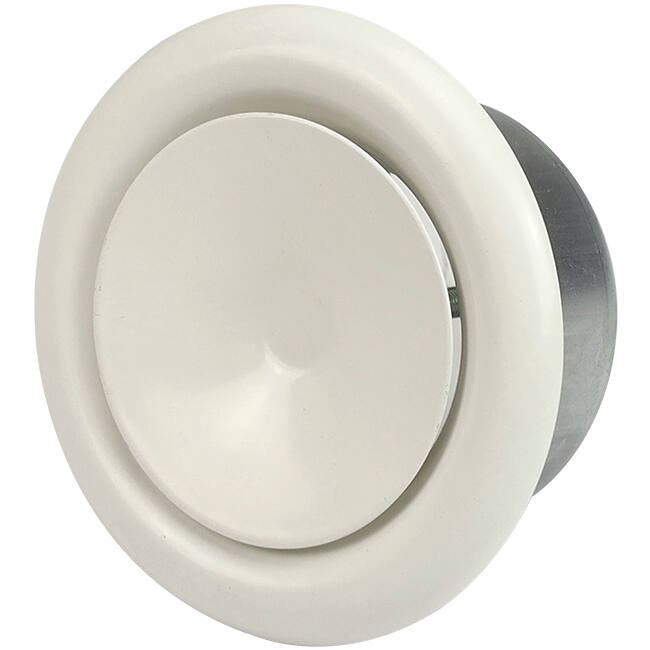 Válvula de suministro de ventilación 200 mm metal - S-DVS200 RAL9010