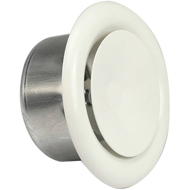 Válvula de suministro de ventilación 200 mm metal - S-DVS200 RAL9010