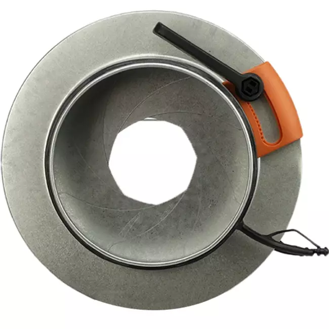 Aleta de iris 80 mm - Sendzimir acero galvanizado - IRIS80