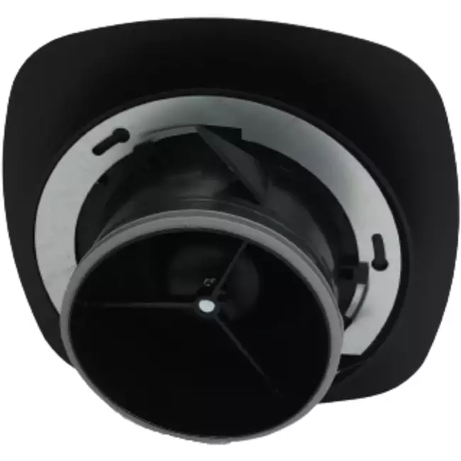 Válvula RLV Imaginair cuadrado Ø 125mm - muelles de instalación + anillo - negro