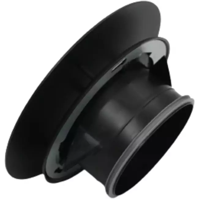 Válvula RLV Imaginair grande Ø 125 mm - muelles de instalación + anillo - negro