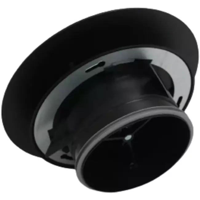 Válvula RLV Imaginair grande Ø 125 mm - muelles de instalación + anillo - negro