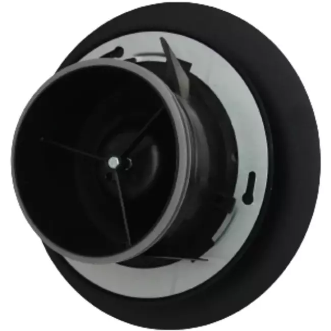 Válvula RLV Imaginair grande Ø 125 mm - muelles de instalación + anillo - negro