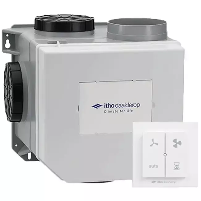 Itho Daalderop CVE-S ECO SE 325 m³/h + sensor de humedad + RFT-N Auto control - enchufe euro
