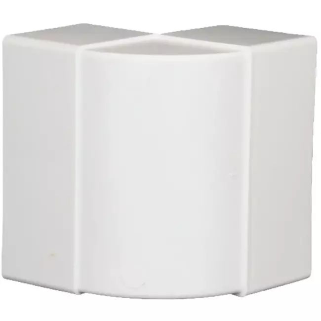 Codo vertical rectangular de plástico 90º 110x55 mm - KLV