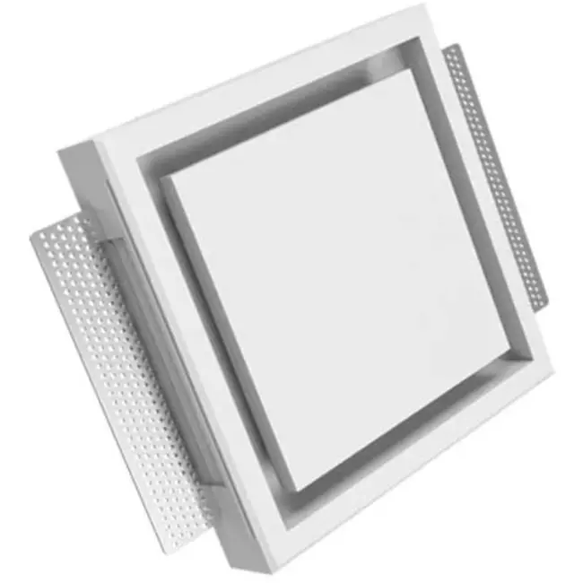 Ergovent válvula de ventilación sin marco empotrable cuadrada 100 mm