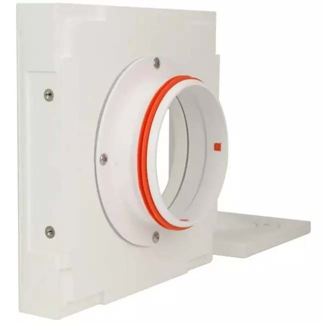 Ergovent válvula de ventilación sin marco empotrable cuadrada 100 mm