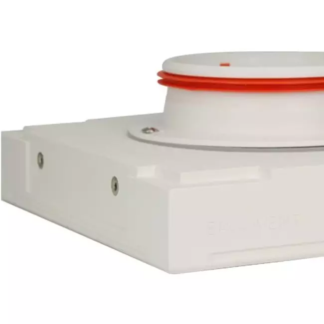 Ergovent válvula de ventilación sin marco empotrable cuadrada 100 mm
