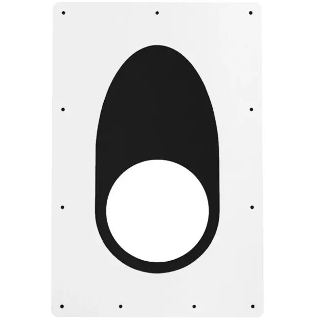 Penetración hermética 250 mm placa de entablado 0-55 gr - RAL9010