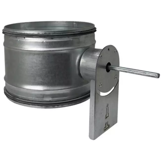 Compuerta de regulación controlada por motor Ø 315 mm para tubos helicoidales