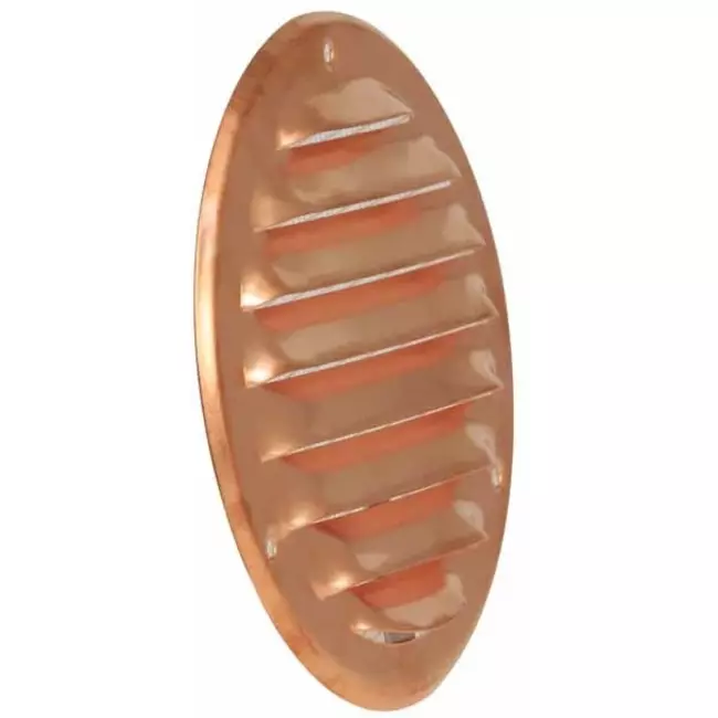Rejilla metálica de ventilación redonda Ø 160 mm cobre - MR160Cu