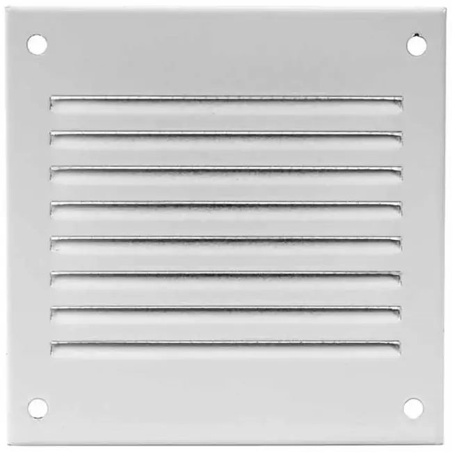 Rejilla metálica 100x100 mm blanca - MR1010