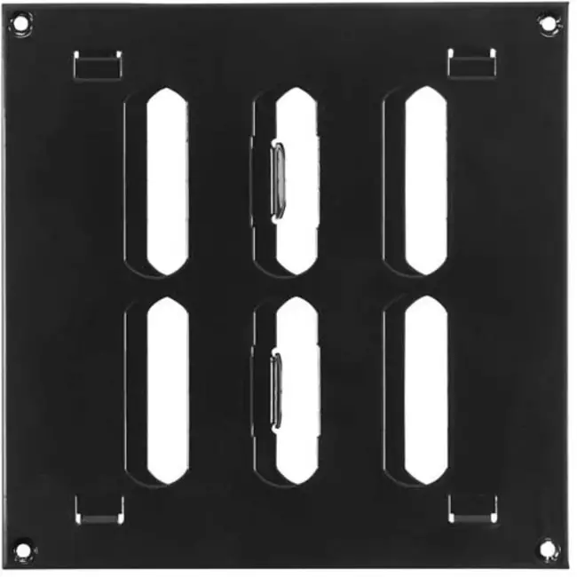 Rejilla metálica ajustable 150x150 negro - MR1515RM - RAL9005