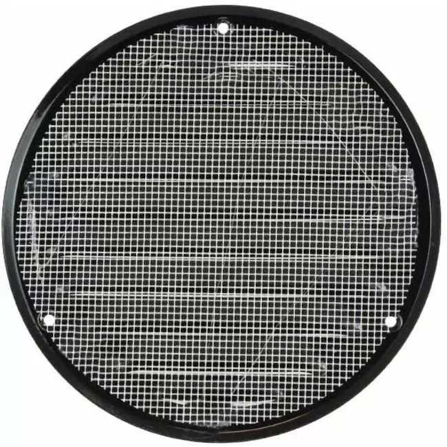 Rejilla de ventilación metálica redonda Ø 160 mm negro - MR160M - RAL9005