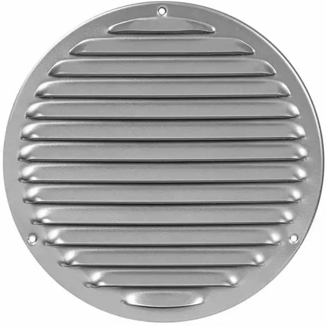 Rejilla de ventilación metálica redonda Ø 200 mm gris - MR200P - RAL9006