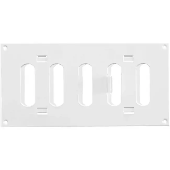 Rejilla metálica ajustable 200x100 blanco - MR2010R - RAL9016