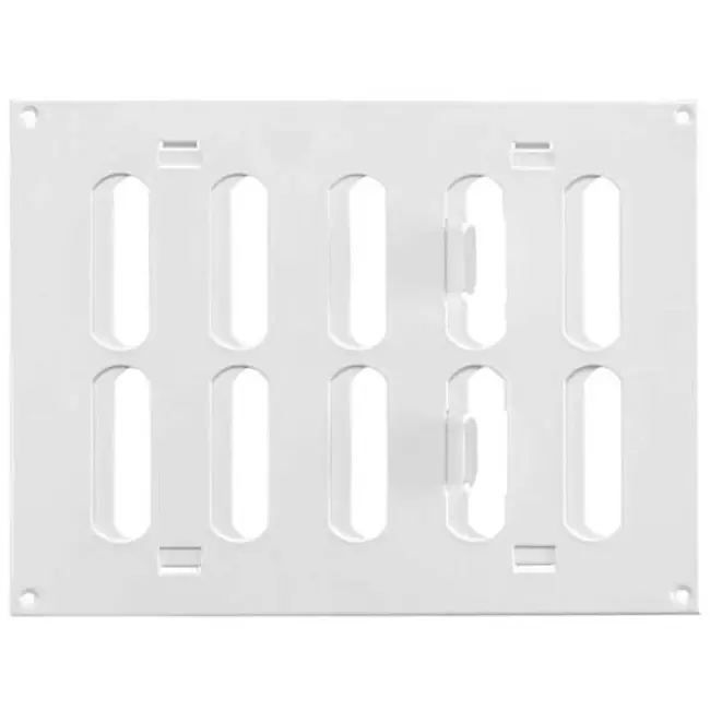Rejilla metálica ajustable 200x150 blanco - MR2015R - RAL9016
