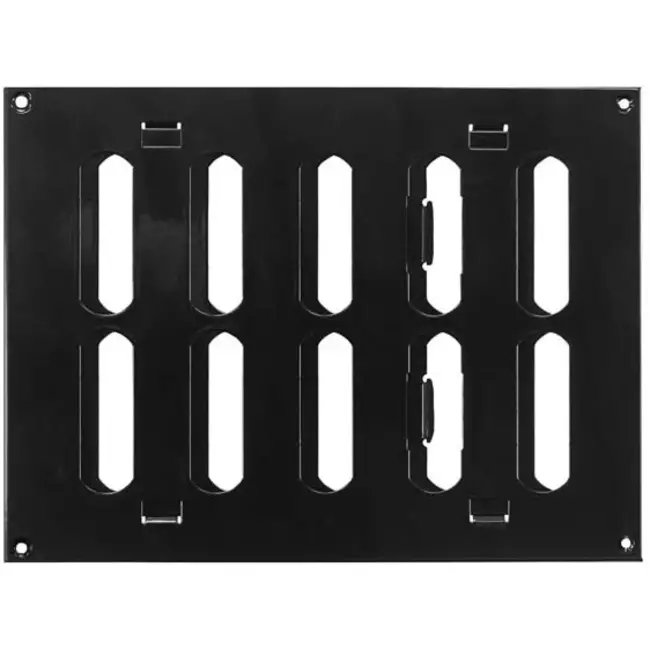 Rejilla metálica ajustable 200x150 negro - MR2015RM - RAL9005