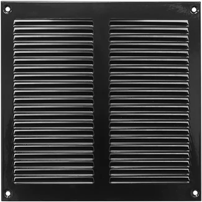 Rejilla metálica 200x200 mm negro - MR2020M - RAL9005