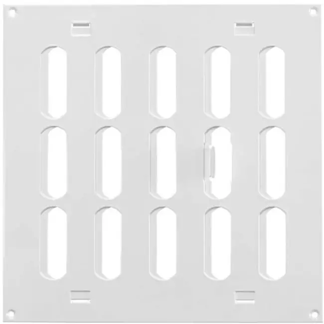 Rejilla metálica ajustable 200x200 mm blanco - MR2020R - RAL9016