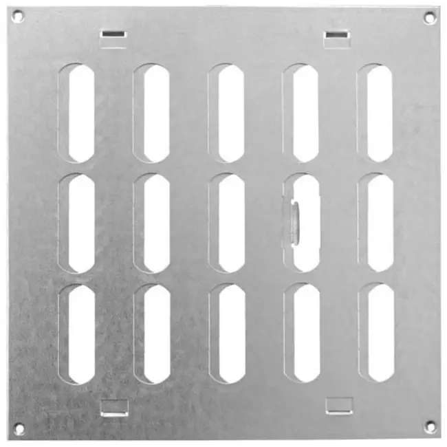 Rejilla metálica ajustable 200x200 galvanizada - MR2020RZn
