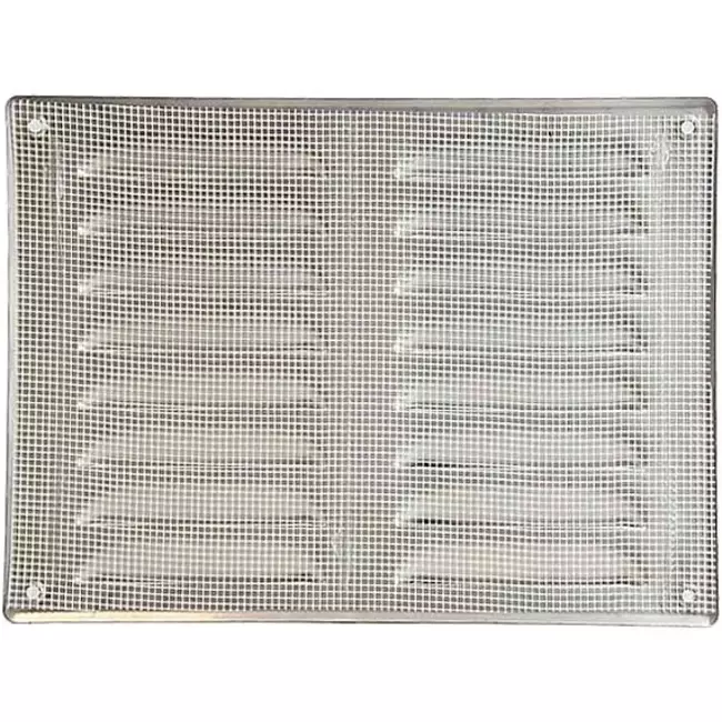 Rejilla de ventilación metálica cuadrada 260x190 mm acero inox. - MR2619i