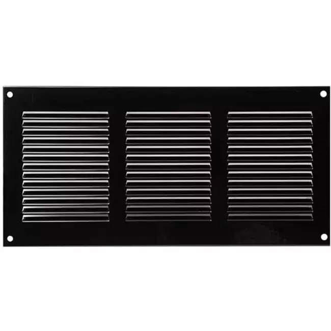 Rejilla metálica 300x150 mm negro - MR3015M - RAL9005