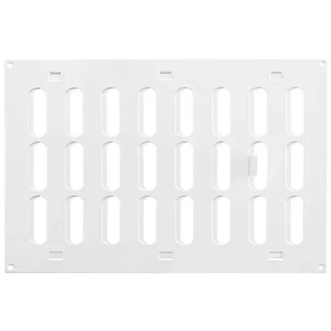 Rejilla metálica ajustable 300x200 mm blanco - MR3020R - RAL9016