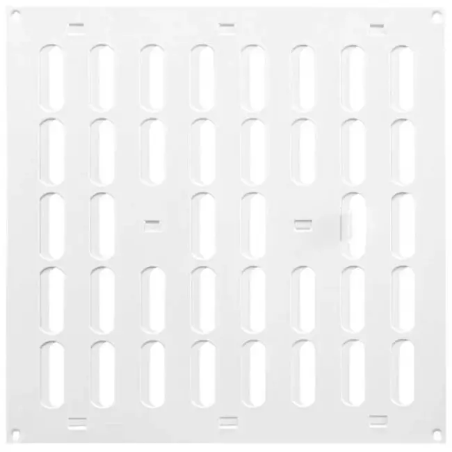 Rejilla metálica ajustable 300x300 blanco - MR3030R - RAL9016