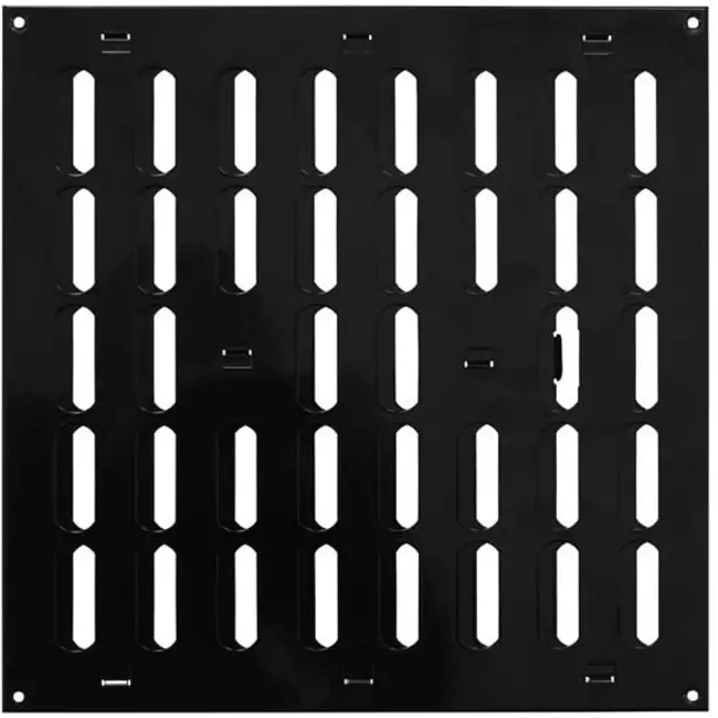 Rejilla metálica ajustable 300x300 negro - MR3030RM - RAL9005