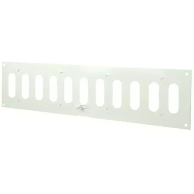 Rejilla metálica rectangular ajustable 400x100 blanco - MR4010R - RAL9016